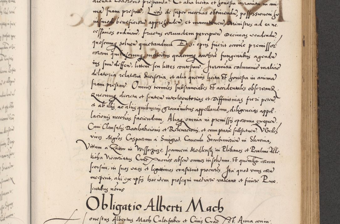 Zdjęcie nr 565 dla obiektu archiwalnego: Acta actorum causarum, sentenciarum diffinitivarum quam interloquutiorum, decretorum, obligationum, quietationum et constitutionum procuratorum coram reverndo domino Petri Porembski preposito Ossviencimensi, canonico et officiali Cracoviensi generali ad annum Dimini 1556, inditione quatuor decima, pontificatus sanctissimi in Christo patris domini Pauli divina providencia pape IIII anno ispius.