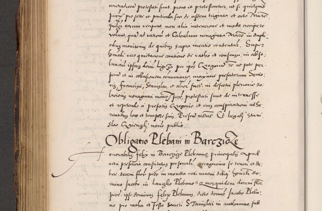 Zdjęcie nr 560 dla obiektu archiwalnego: Acta actorum causarum, sentenciarum diffinitivarum quam interloquutiorum, decretorum, obligationum, quietationum et constitutionum procuratorum coram reverndo domino Petri Porembski preposito Ossviencimensi, canonico et officiali Cracoviensi generali ad annum Dimini 1556, inditione quatuor decima, pontificatus sanctissimi in Christo patris domini Pauli divina providencia pape IIII anno ispius.