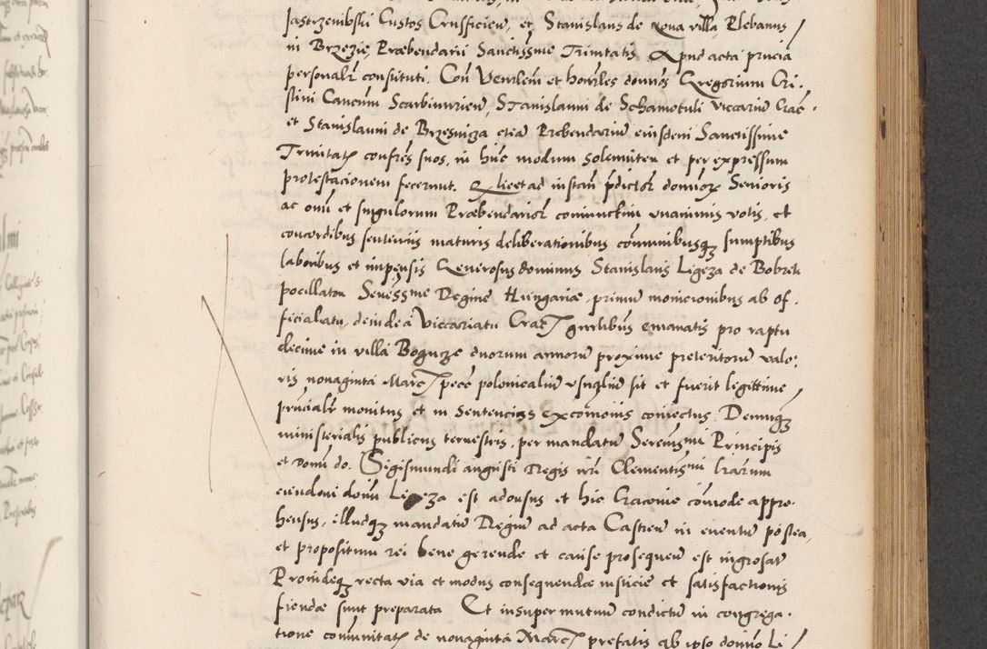 Zdjęcie nr 559 dla obiektu archiwalnego: Acta actorum causarum, sentenciarum diffinitivarum quam interloquutiorum, decretorum, obligationum, quietationum et constitutionum procuratorum coram reverndo domino Petri Porembski preposito Ossviencimensi, canonico et officiali Cracoviensi generali ad annum Dimini 1556, inditione quatuor decima, pontificatus sanctissimi in Christo patris domini Pauli divina providencia pape IIII anno ispius.