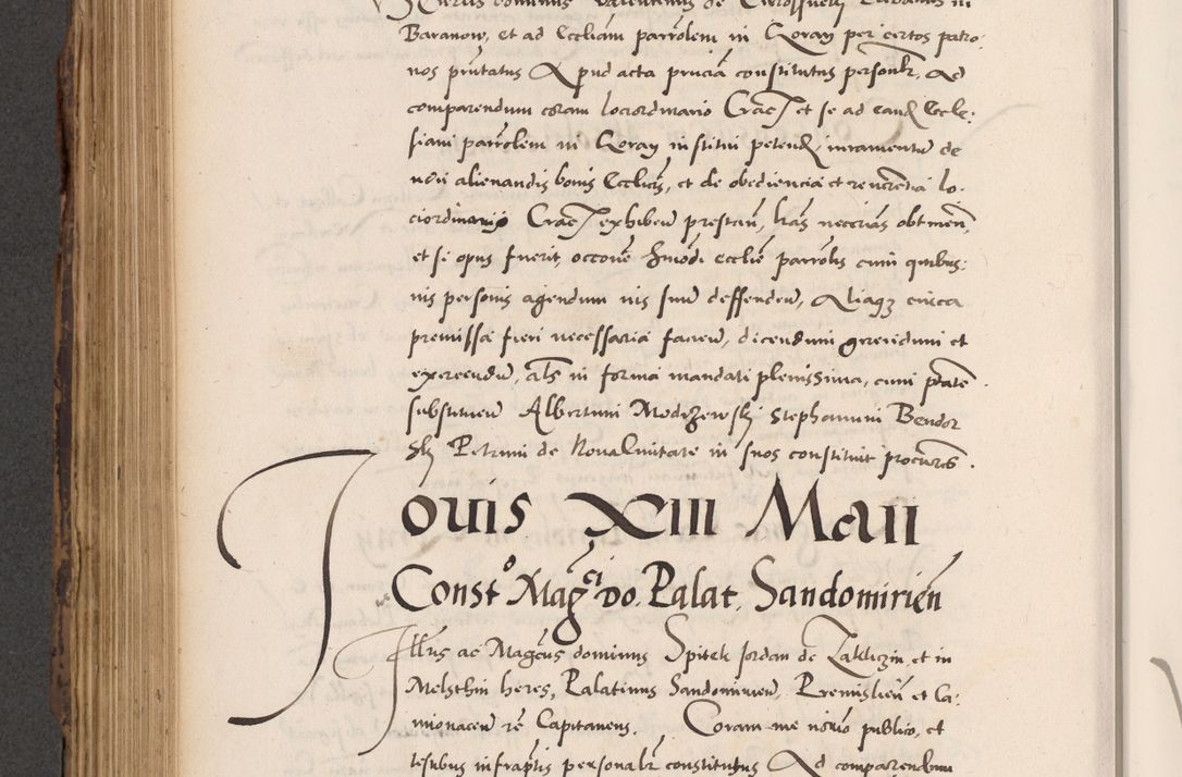 Zdjęcie nr 556 dla obiektu archiwalnego: Acta actorum causarum, sentenciarum diffinitivarum quam interloquutiorum, decretorum, obligationum, quietationum et constitutionum procuratorum coram reverndo domino Petri Porembski preposito Ossviencimensi, canonico et officiali Cracoviensi generali ad annum Dimini 1556, inditione quatuor decima, pontificatus sanctissimi in Christo patris domini Pauli divina providencia pape IIII anno ispius.