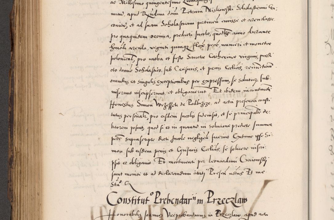 Zdjęcie nr 548 dla obiektu archiwalnego: Acta actorum causarum, sentenciarum diffinitivarum quam interloquutiorum, decretorum, obligationum, quietationum et constitutionum procuratorum coram reverndo domino Petri Porembski preposito Ossviencimensi, canonico et officiali Cracoviensi generali ad annum Dimini 1556, inditione quatuor decima, pontificatus sanctissimi in Christo patris domini Pauli divina providencia pape IIII anno ispius.