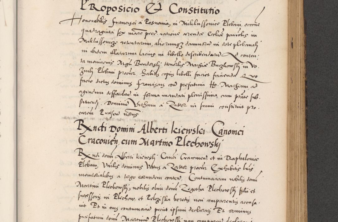 Zdjęcie nr 537 dla obiektu archiwalnego: Acta actorum causarum, sentenciarum diffinitivarum quam interloquutiorum, decretorum, obligationum, quietationum et constitutionum procuratorum coram reverndo domino Petri Porembski preposito Ossviencimensi, canonico et officiali Cracoviensi generali ad annum Dimini 1556, inditione quatuor decima, pontificatus sanctissimi in Christo patris domini Pauli divina providencia pape IIII anno ispius.