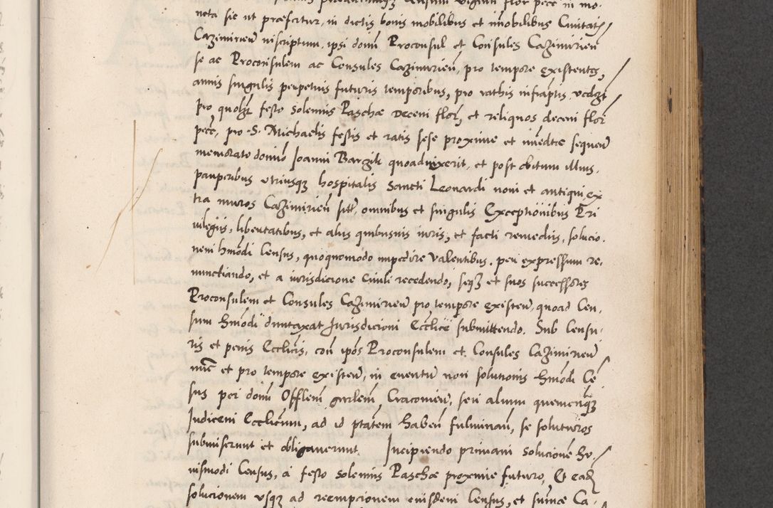 Zdjęcie nr 533 dla obiektu archiwalnego: Acta actorum causarum, sentenciarum diffinitivarum quam interloquutiorum, decretorum, obligationum, quietationum et constitutionum procuratorum coram reverndo domino Petri Porembski preposito Ossviencimensi, canonico et officiali Cracoviensi generali ad annum Dimini 1556, inditione quatuor decima, pontificatus sanctissimi in Christo patris domini Pauli divina providencia pape IIII anno ispius.