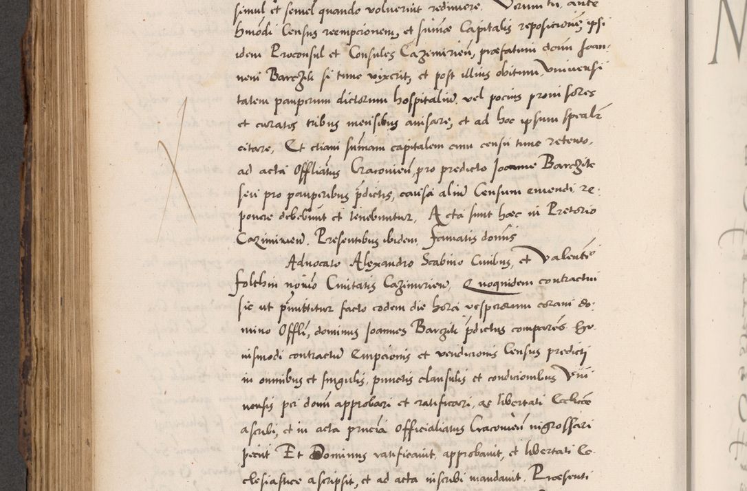 Zdjęcie nr 534 dla obiektu archiwalnego: Acta actorum causarum, sentenciarum diffinitivarum quam interloquutiorum, decretorum, obligationum, quietationum et constitutionum procuratorum coram reverndo domino Petri Porembski preposito Ossviencimensi, canonico et officiali Cracoviensi generali ad annum Dimini 1556, inditione quatuor decima, pontificatus sanctissimi in Christo patris domini Pauli divina providencia pape IIII anno ispius.