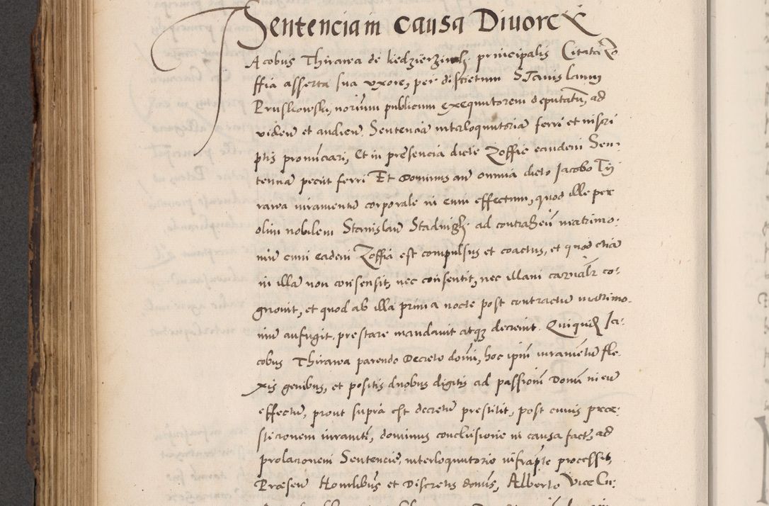 Zdjęcie nr 510 dla obiektu archiwalnego: Acta actorum causarum, sentenciarum diffinitivarum quam interloquutiorum, decretorum, obligationum, quietationum et constitutionum procuratorum coram reverndo domino Petri Porembski preposito Ossviencimensi, canonico et officiali Cracoviensi generali ad annum Dimini 1556, inditione quatuor decima, pontificatus sanctissimi in Christo patris domini Pauli divina providencia pape IIII anno ispius.