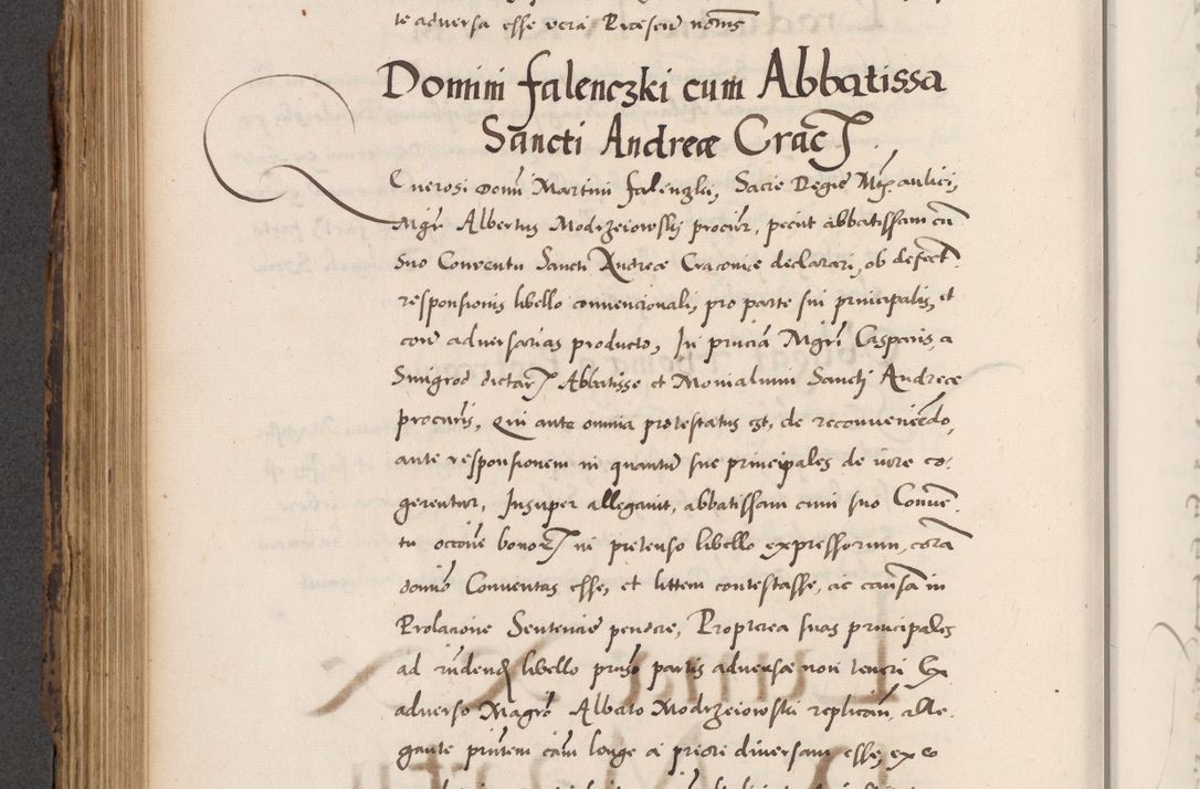 Zdjęcie nr 508 dla obiektu archiwalnego: Acta actorum causarum, sentenciarum diffinitivarum quam interloquutiorum, decretorum, obligationum, quietationum et constitutionum procuratorum coram reverndo domino Petri Porembski preposito Ossviencimensi, canonico et officiali Cracoviensi generali ad annum Dimini 1556, inditione quatuor decima, pontificatus sanctissimi in Christo patris domini Pauli divina providencia pape IIII anno ispius.