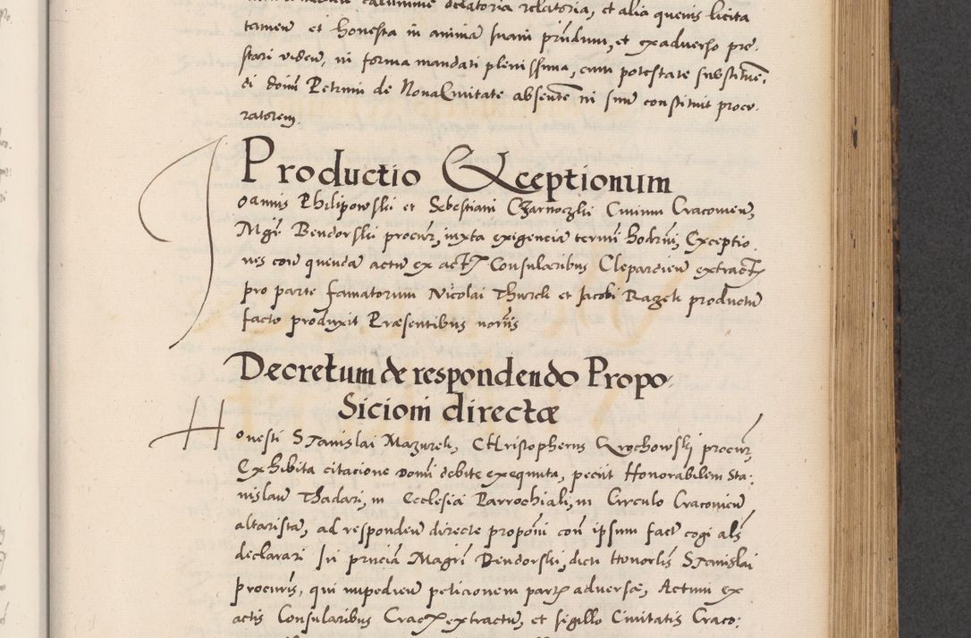 Zdjęcie nr 503 dla obiektu archiwalnego: Acta actorum causarum, sentenciarum diffinitivarum quam interloquutiorum, decretorum, obligationum, quietationum et constitutionum procuratorum coram reverndo domino Petri Porembski preposito Ossviencimensi, canonico et officiali Cracoviensi generali ad annum Dimini 1556, inditione quatuor decima, pontificatus sanctissimi in Christo patris domini Pauli divina providencia pape IIII anno ispius.