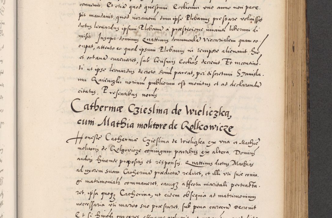 Zdjęcie nr 499 dla obiektu archiwalnego: Acta actorum causarum, sentenciarum diffinitivarum quam interloquutiorum, decretorum, obligationum, quietationum et constitutionum procuratorum coram reverndo domino Petri Porembski preposito Ossviencimensi, canonico et officiali Cracoviensi generali ad annum Dimini 1556, inditione quatuor decima, pontificatus sanctissimi in Christo patris domini Pauli divina providencia pape IIII anno ispius.