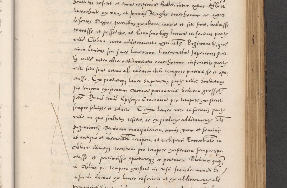 Zdjęcie nr 497 dla obiektu archiwalnego: Acta actorum causarum, sentenciarum diffinitivarum quam interloquutiorum, decretorum, obligationum, quietationum et constitutionum procuratorum coram reverndo domino Petri Porembski preposito Ossviencimensi, canonico et officiali Cracoviensi generali ad annum Dimini 1556, inditione quatuor decima, pontificatus sanctissimi in Christo patris domini Pauli divina providencia pape IIII anno ispius.