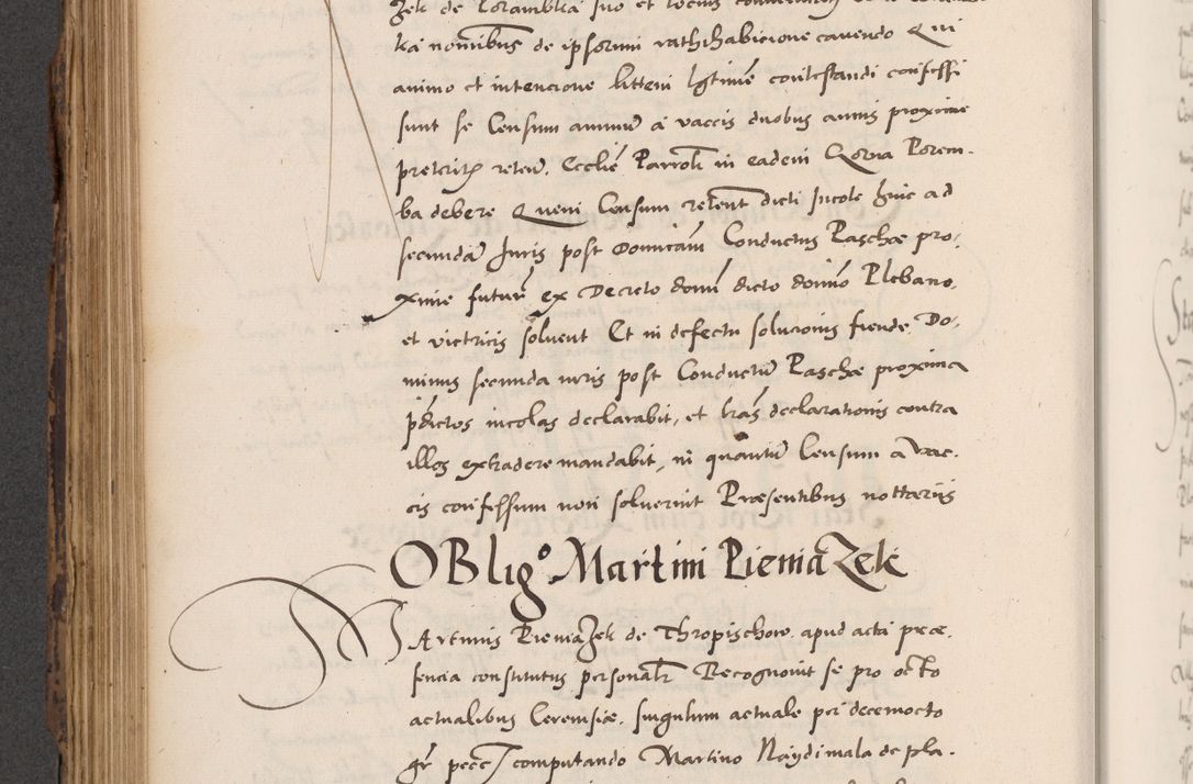 Zdjęcie nr 492 dla obiektu archiwalnego: Acta actorum causarum, sentenciarum diffinitivarum quam interloquutiorum, decretorum, obligationum, quietationum et constitutionum procuratorum coram reverndo domino Petri Porembski preposito Ossviencimensi, canonico et officiali Cracoviensi generali ad annum Dimini 1556, inditione quatuor decima, pontificatus sanctissimi in Christo patris domini Pauli divina providencia pape IIII anno ispius.