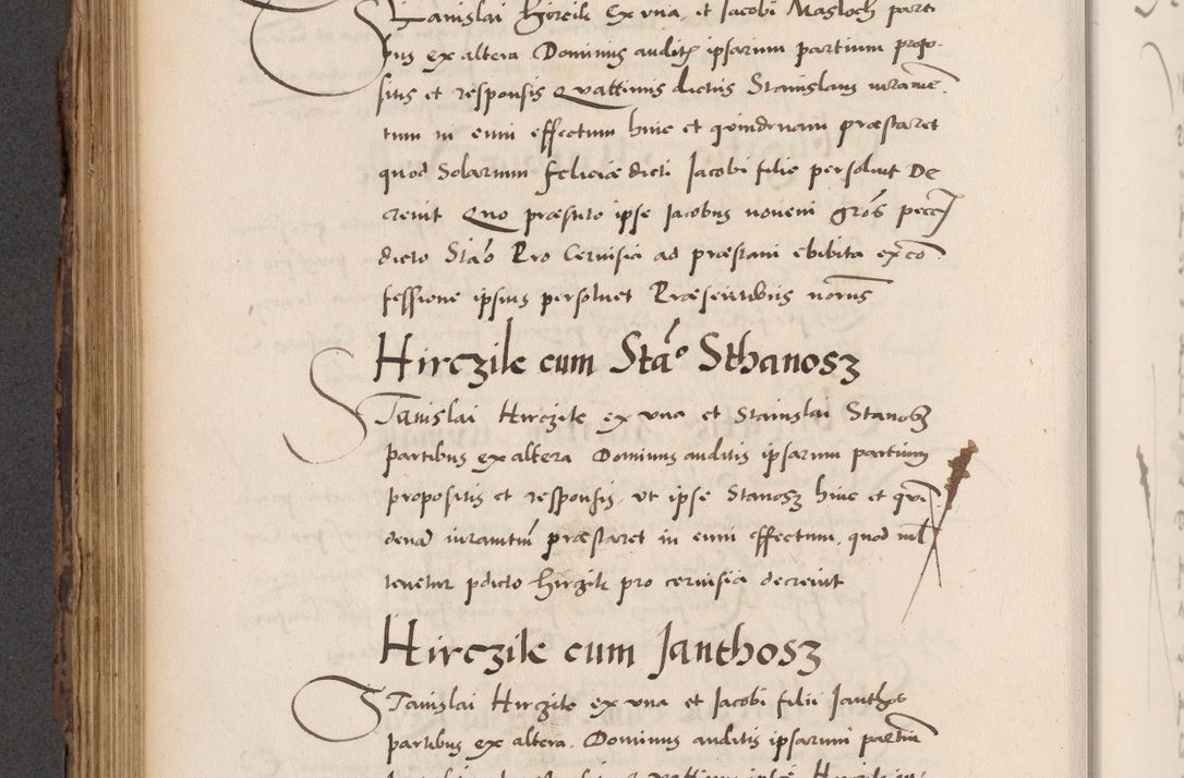 Zdjęcie nr 480 dla obiektu archiwalnego: Acta actorum causarum, sentenciarum diffinitivarum quam interloquutiorum, decretorum, obligationum, quietationum et constitutionum procuratorum coram reverndo domino Petri Porembski preposito Ossviencimensi, canonico et officiali Cracoviensi generali ad annum Dimini 1556, inditione quatuor decima, pontificatus sanctissimi in Christo patris domini Pauli divina providencia pape IIII anno ispius.