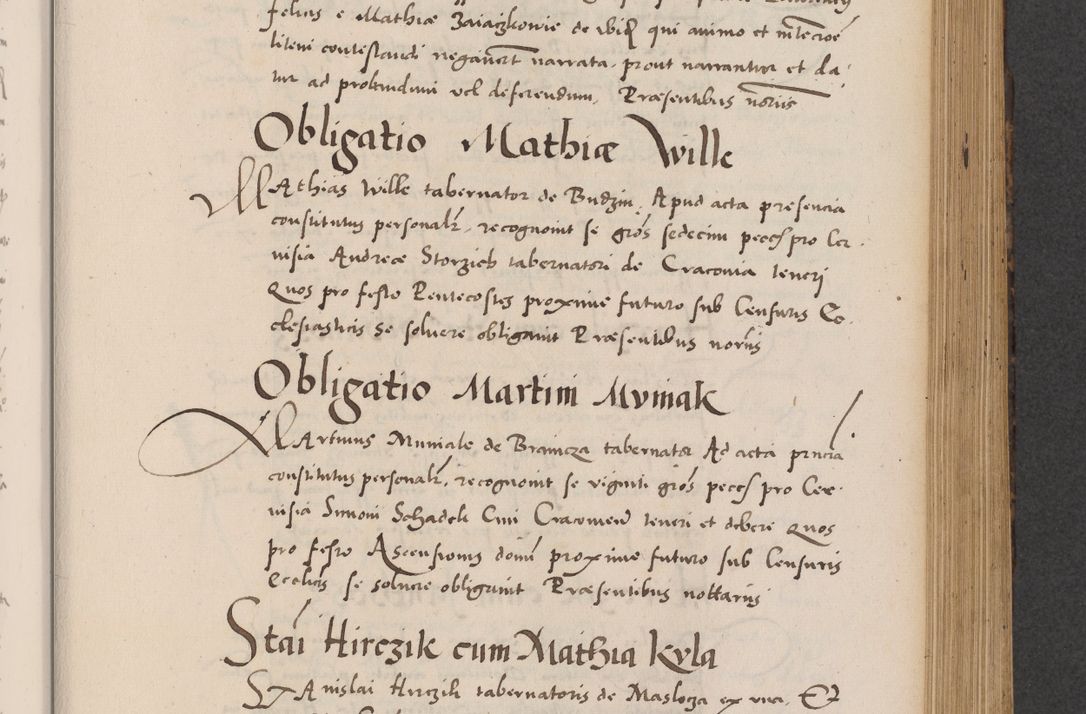 Zdjęcie nr 479 dla obiektu archiwalnego: Acta actorum causarum, sentenciarum diffinitivarum quam interloquutiorum, decretorum, obligationum, quietationum et constitutionum procuratorum coram reverndo domino Petri Porembski preposito Ossviencimensi, canonico et officiali Cracoviensi generali ad annum Dimini 1556, inditione quatuor decima, pontificatus sanctissimi in Christo patris domini Pauli divina providencia pape IIII anno ispius.