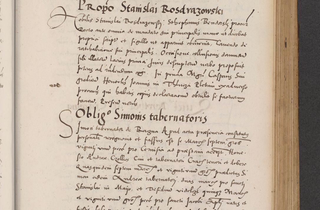 Zdjęcie nr 475 dla obiektu archiwalnego: Acta actorum causarum, sentenciarum diffinitivarum quam interloquutiorum, decretorum, obligationum, quietationum et constitutionum procuratorum coram reverndo domino Petri Porembski preposito Ossviencimensi, canonico et officiali Cracoviensi generali ad annum Dimini 1556, inditione quatuor decima, pontificatus sanctissimi in Christo patris domini Pauli divina providencia pape IIII anno ispius.
