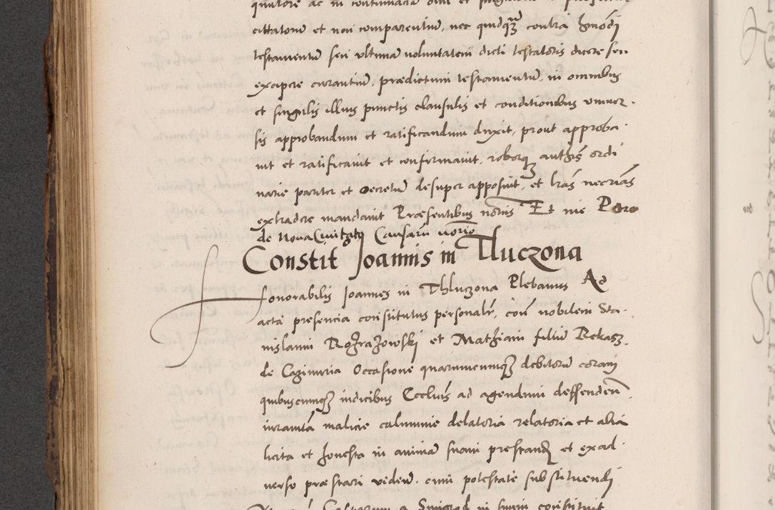 Zdjęcie nr 474 dla obiektu archiwalnego: Acta actorum causarum, sentenciarum diffinitivarum quam interloquutiorum, decretorum, obligationum, quietationum et constitutionum procuratorum coram reverndo domino Petri Porembski preposito Ossviencimensi, canonico et officiali Cracoviensi generali ad annum Dimini 1556, inditione quatuor decima, pontificatus sanctissimi in Christo patris domini Pauli divina providencia pape IIII anno ispius.
