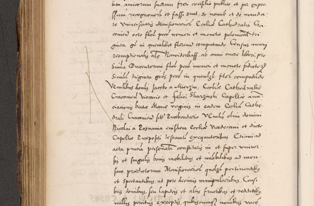 Zdjęcie nr 464 dla obiektu archiwalnego: Acta actorum causarum, sentenciarum diffinitivarum quam interloquutiorum, decretorum, obligationum, quietationum et constitutionum procuratorum coram reverndo domino Petri Porembski preposito Ossviencimensi, canonico et officiali Cracoviensi generali ad annum Dimini 1556, inditione quatuor decima, pontificatus sanctissimi in Christo patris domini Pauli divina providencia pape IIII anno ispius.