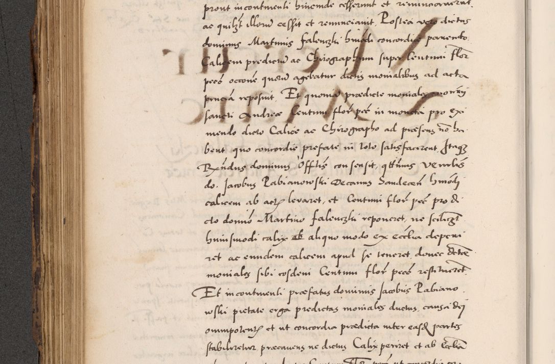 Zdjęcie nr 460 dla obiektu archiwalnego: Acta actorum causarum, sentenciarum diffinitivarum quam interloquutiorum, decretorum, obligationum, quietationum et constitutionum procuratorum coram reverndo domino Petri Porembski preposito Ossviencimensi, canonico et officiali Cracoviensi generali ad annum Dimini 1556, inditione quatuor decima, pontificatus sanctissimi in Christo patris domini Pauli divina providencia pape IIII anno ispius.