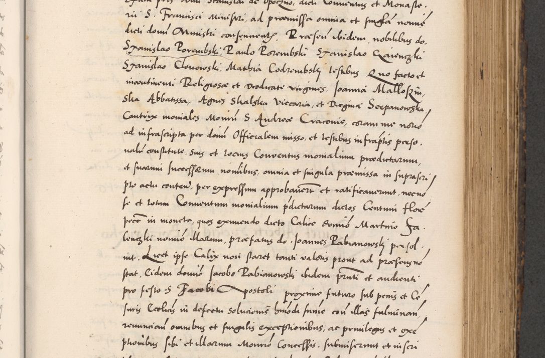 Zdjęcie nr 461 dla obiektu archiwalnego: Acta actorum causarum, sentenciarum diffinitivarum quam interloquutiorum, decretorum, obligationum, quietationum et constitutionum procuratorum coram reverndo domino Petri Porembski preposito Ossviencimensi, canonico et officiali Cracoviensi generali ad annum Dimini 1556, inditione quatuor decima, pontificatus sanctissimi in Christo patris domini Pauli divina providencia pape IIII anno ispius.