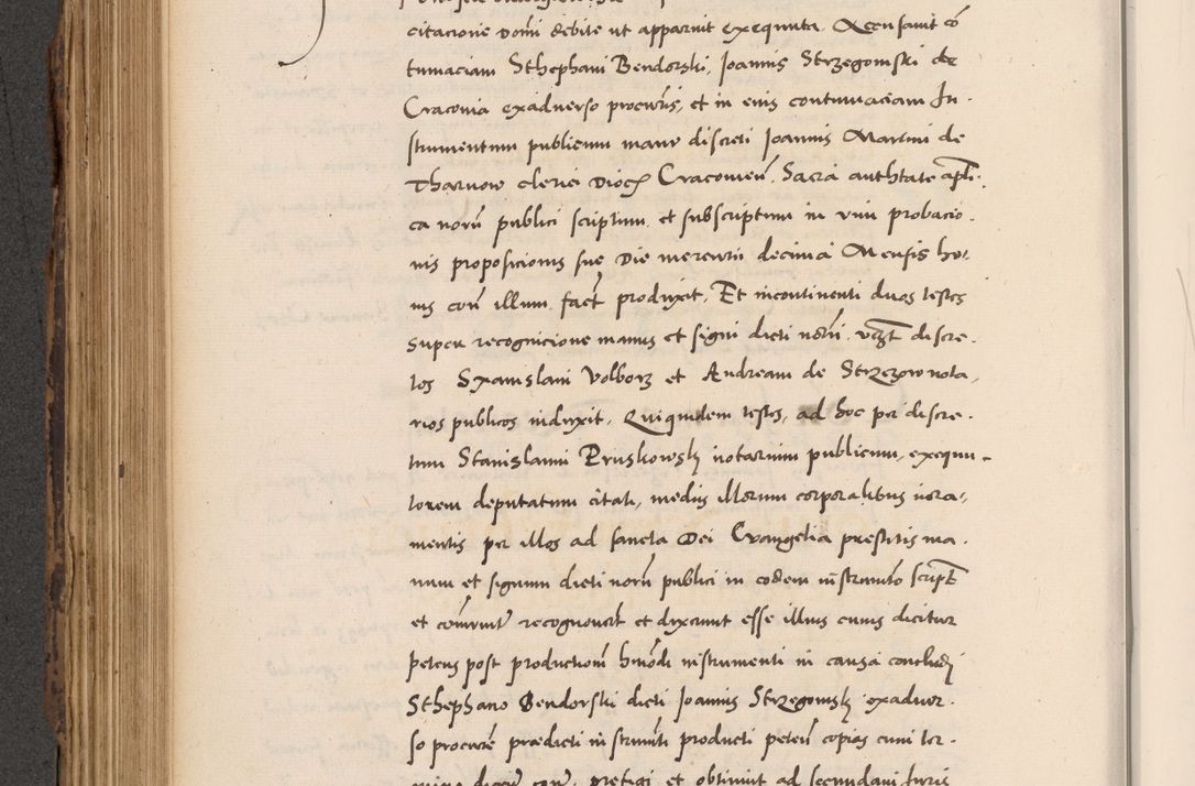 Zdjęcie nr 434 dla obiektu archiwalnego: Acta actorum causarum, sentenciarum diffinitivarum quam interloquutiorum, decretorum, obligationum, quietationum et constitutionum procuratorum coram reverndo domino Petri Porembski preposito Ossviencimensi, canonico et officiali Cracoviensi generali ad annum Dimini 1556, inditione quatuor decima, pontificatus sanctissimi in Christo patris domini Pauli divina providencia pape IIII anno ispius.
