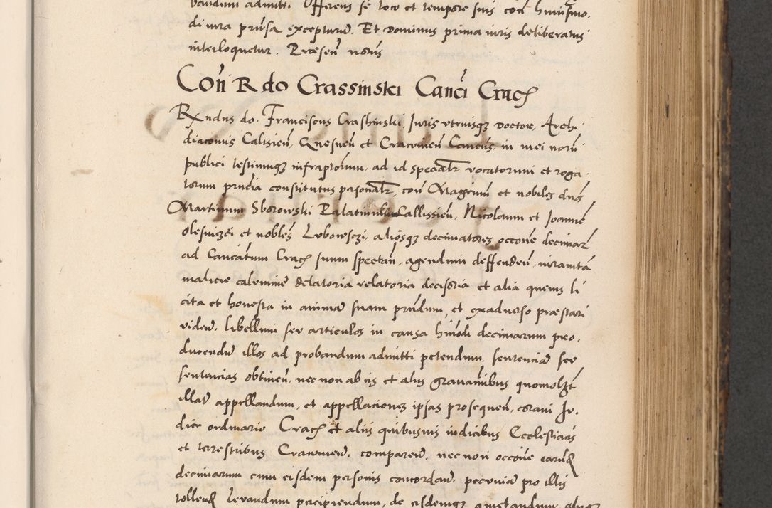 Zdjęcie nr 431 dla obiektu archiwalnego: Acta actorum causarum, sentenciarum diffinitivarum quam interloquutiorum, decretorum, obligationum, quietationum et constitutionum procuratorum coram reverndo domino Petri Porembski preposito Ossviencimensi, canonico et officiali Cracoviensi generali ad annum Dimini 1556, inditione quatuor decima, pontificatus sanctissimi in Christo patris domini Pauli divina providencia pape IIII anno ispius.