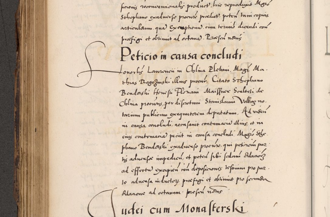 Zdjęcie nr 410 dla obiektu archiwalnego: Acta actorum causarum, sentenciarum diffinitivarum quam interloquutiorum, decretorum, obligationum, quietationum et constitutionum procuratorum coram reverndo domino Petri Porembski preposito Ossviencimensi, canonico et officiali Cracoviensi generali ad annum Dimini 1556, inditione quatuor decima, pontificatus sanctissimi in Christo patris domini Pauli divina providencia pape IIII anno ispius.