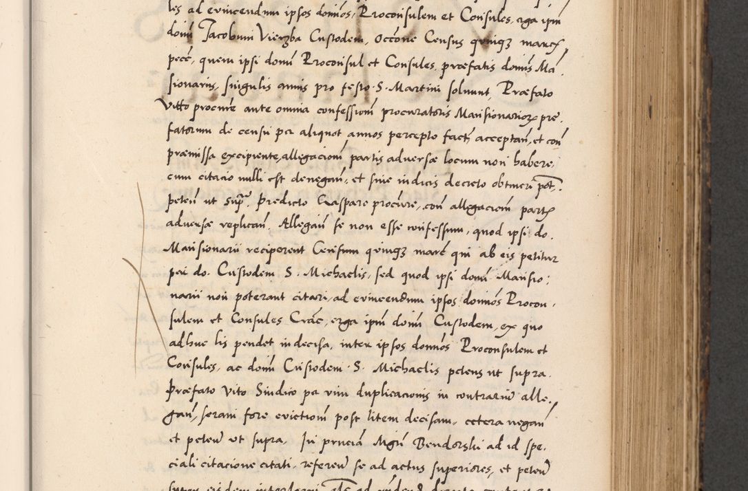 Zdjęcie nr 407 dla obiektu archiwalnego: Acta actorum causarum, sentenciarum diffinitivarum quam interloquutiorum, decretorum, obligationum, quietationum et constitutionum procuratorum coram reverndo domino Petri Porembski preposito Ossviencimensi, canonico et officiali Cracoviensi generali ad annum Dimini 1556, inditione quatuor decima, pontificatus sanctissimi in Christo patris domini Pauli divina providencia pape IIII anno ispius.