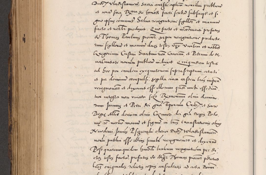 Zdjęcie nr 796 dla obiektu archiwalnego: Acta actorum causarum, sentenciarum diffinitivarum quam interloquutiorum, decretorum, obligationum, quietationum et constitutionum procuratorum coram reverndo domino Petri Porembski preposito Ossviencimensi, canonico et officiali Cracoviensi generali ad annum Dimini 1556, inditione quatuor decima, pontificatus sanctissimi in Christo patris domini Pauli divina providencia pape IIII anno ispius.