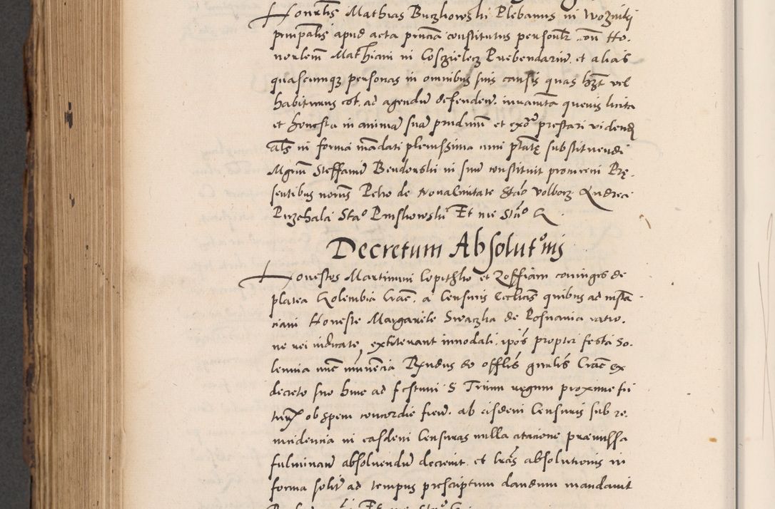 Zdjęcie nr 794 dla obiektu archiwalnego: Acta actorum causarum, sentenciarum diffinitivarum quam interloquutiorum, decretorum, obligationum, quietationum et constitutionum procuratorum coram reverndo domino Petri Porembski preposito Ossviencimensi, canonico et officiali Cracoviensi generali ad annum Dimini 1556, inditione quatuor decima, pontificatus sanctissimi in Christo patris domini Pauli divina providencia pape IIII anno ispius.