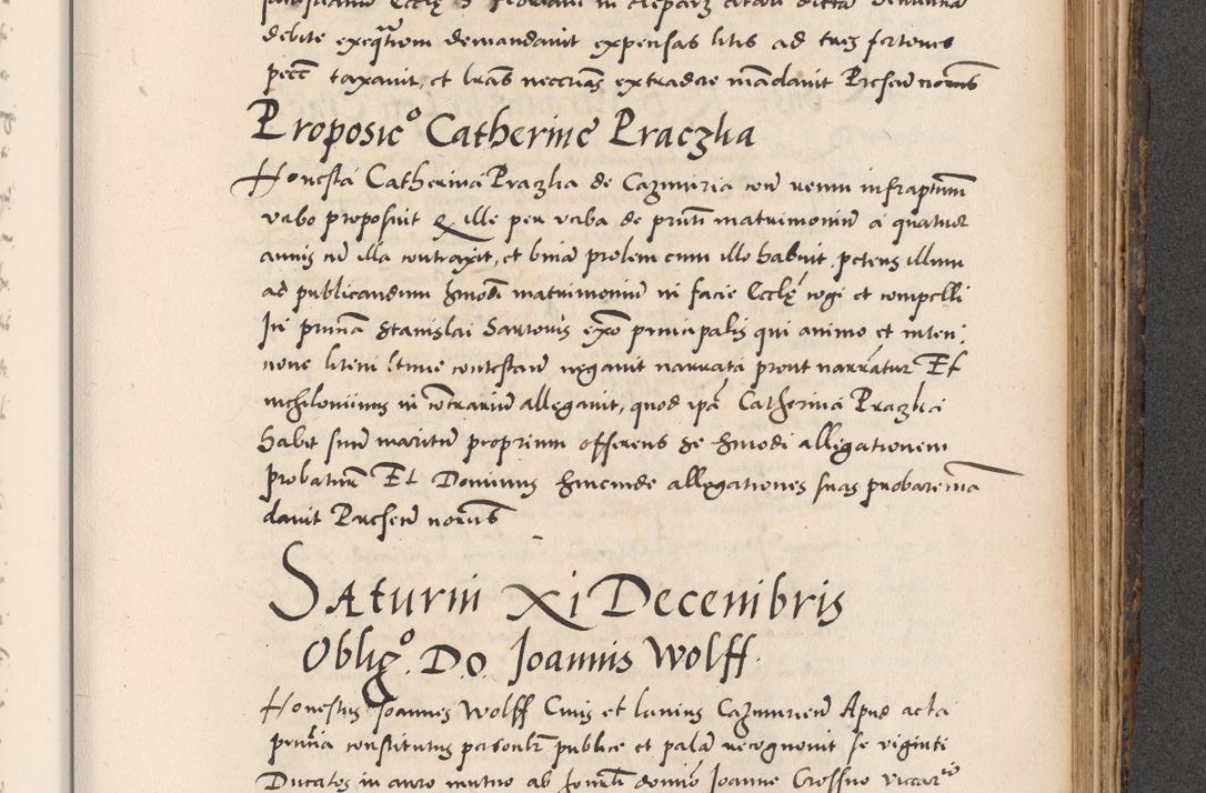 Zdjęcie nr 785 dla obiektu archiwalnego: Acta actorum causarum, sentenciarum diffinitivarum quam interloquutiorum, decretorum, obligationum, quietationum et constitutionum procuratorum coram reverndo domino Petri Porembski preposito Ossviencimensi, canonico et officiali Cracoviensi generali ad annum Dimini 1556, inditione quatuor decima, pontificatus sanctissimi in Christo patris domini Pauli divina providencia pape IIII anno ispius.