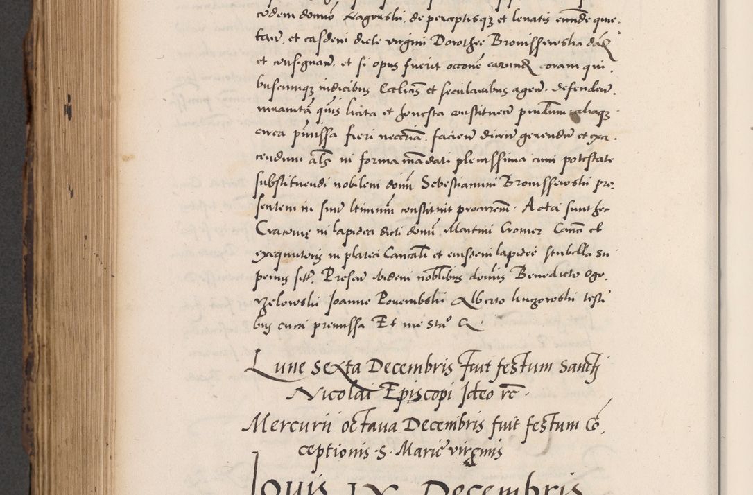 Zdjęcie nr 782 dla obiektu archiwalnego: Acta actorum causarum, sentenciarum diffinitivarum quam interloquutiorum, decretorum, obligationum, quietationum et constitutionum procuratorum coram reverndo domino Petri Porembski preposito Ossviencimensi, canonico et officiali Cracoviensi generali ad annum Dimini 1556, inditione quatuor decima, pontificatus sanctissimi in Christo patris domini Pauli divina providencia pape IIII anno ispius.