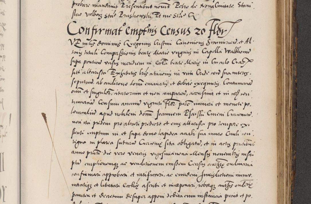 Zdjęcie nr 779 dla obiektu archiwalnego: Acta actorum causarum, sentenciarum diffinitivarum quam interloquutiorum, decretorum, obligationum, quietationum et constitutionum procuratorum coram reverndo domino Petri Porembski preposito Ossviencimensi, canonico et officiali Cracoviensi generali ad annum Dimini 1556, inditione quatuor decima, pontificatus sanctissimi in Christo patris domini Pauli divina providencia pape IIII anno ispius.