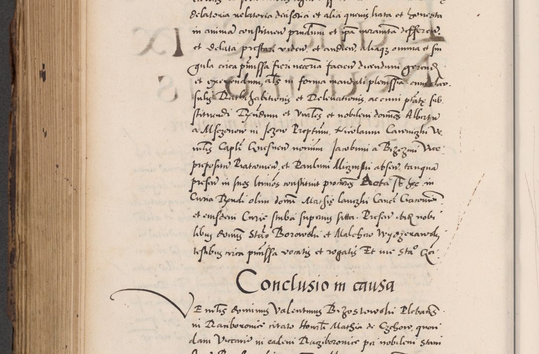 Zdjęcie nr 776 dla obiektu archiwalnego: Acta actorum causarum, sentenciarum diffinitivarum quam interloquutiorum, decretorum, obligationum, quietationum et constitutionum procuratorum coram reverndo domino Petri Porembski preposito Ossviencimensi, canonico et officiali Cracoviensi generali ad annum Dimini 1556, inditione quatuor decima, pontificatus sanctissimi in Christo patris domini Pauli divina providencia pape IIII anno ispius.