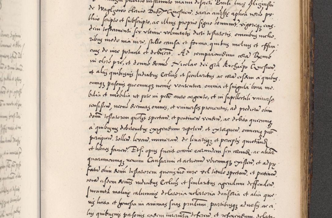 Zdjęcie nr 773 dla obiektu archiwalnego: Acta actorum causarum, sentenciarum diffinitivarum quam interloquutiorum, decretorum, obligationum, quietationum et constitutionum procuratorum coram reverndo domino Petri Porembski preposito Ossviencimensi, canonico et officiali Cracoviensi generali ad annum Dimini 1556, inditione quatuor decima, pontificatus sanctissimi in Christo patris domini Pauli divina providencia pape IIII anno ispius.