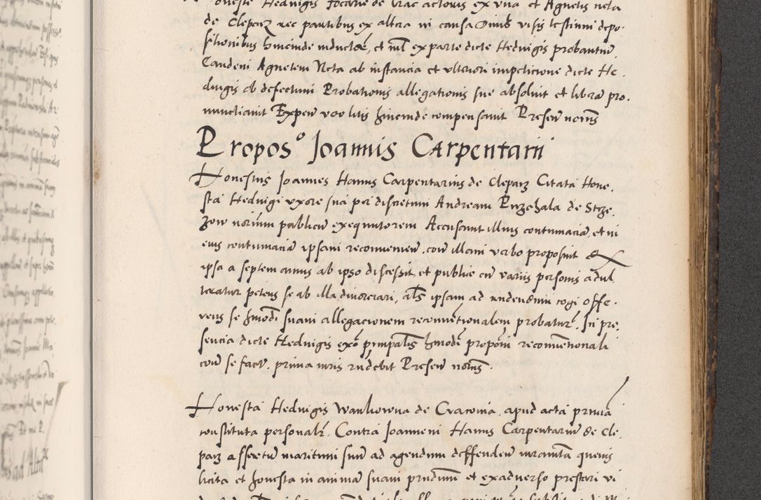 Zdjęcie nr 767 dla obiektu archiwalnego: Acta actorum causarum, sentenciarum diffinitivarum quam interloquutiorum, decretorum, obligationum, quietationum et constitutionum procuratorum coram reverndo domino Petri Porembski preposito Ossviencimensi, canonico et officiali Cracoviensi generali ad annum Dimini 1556, inditione quatuor decima, pontificatus sanctissimi in Christo patris domini Pauli divina providencia pape IIII anno ispius.
