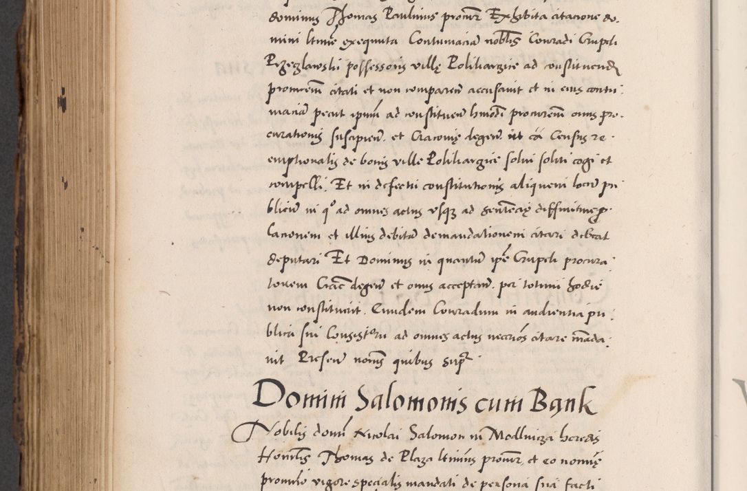 Zdjęcie nr 764 dla obiektu archiwalnego: Acta actorum causarum, sentenciarum diffinitivarum quam interloquutiorum, decretorum, obligationum, quietationum et constitutionum procuratorum coram reverndo domino Petri Porembski preposito Ossviencimensi, canonico et officiali Cracoviensi generali ad annum Dimini 1556, inditione quatuor decima, pontificatus sanctissimi in Christo patris domini Pauli divina providencia pape IIII anno ispius.
