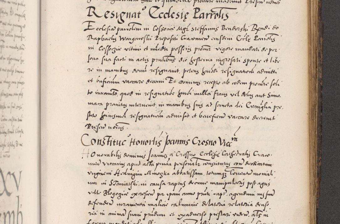 Zdjęcie nr 755 dla obiektu archiwalnego: Acta actorum causarum, sentenciarum diffinitivarum quam interloquutiorum, decretorum, obligationum, quietationum et constitutionum procuratorum coram reverndo domino Petri Porembski preposito Ossviencimensi, canonico et officiali Cracoviensi generali ad annum Dimini 1556, inditione quatuor decima, pontificatus sanctissimi in Christo patris domini Pauli divina providencia pape IIII anno ispius.