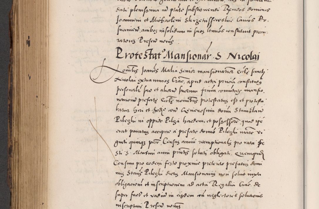 Zdjęcie nr 752 dla obiektu archiwalnego: Acta actorum causarum, sentenciarum diffinitivarum quam interloquutiorum, decretorum, obligationum, quietationum et constitutionum procuratorum coram reverndo domino Petri Porembski preposito Ossviencimensi, canonico et officiali Cracoviensi generali ad annum Dimini 1556, inditione quatuor decima, pontificatus sanctissimi in Christo patris domini Pauli divina providencia pape IIII anno ispius.