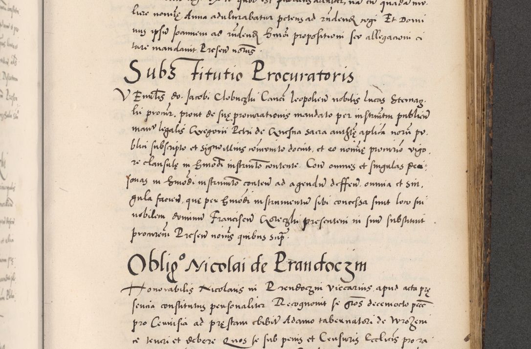 Zdjęcie nr 741 dla obiektu archiwalnego: Acta actorum causarum, sentenciarum diffinitivarum quam interloquutiorum, decretorum, obligationum, quietationum et constitutionum procuratorum coram reverndo domino Petri Porembski preposito Ossviencimensi, canonico et officiali Cracoviensi generali ad annum Dimini 1556, inditione quatuor decima, pontificatus sanctissimi in Christo patris domini Pauli divina providencia pape IIII anno ispius.
