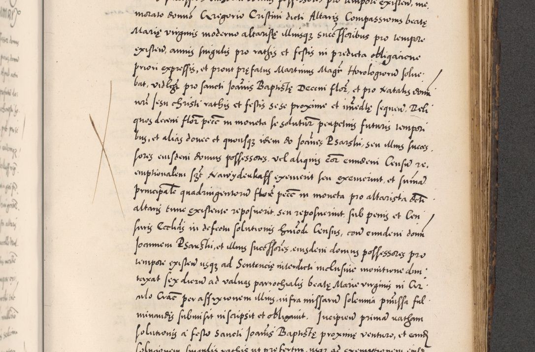 Zdjęcie nr 735 dla obiektu archiwalnego: Acta actorum causarum, sentenciarum diffinitivarum quam interloquutiorum, decretorum, obligationum, quietationum et constitutionum procuratorum coram reverndo domino Petri Porembski preposito Ossviencimensi, canonico et officiali Cracoviensi generali ad annum Dimini 1556, inditione quatuor decima, pontificatus sanctissimi in Christo patris domini Pauli divina providencia pape IIII anno ispius.