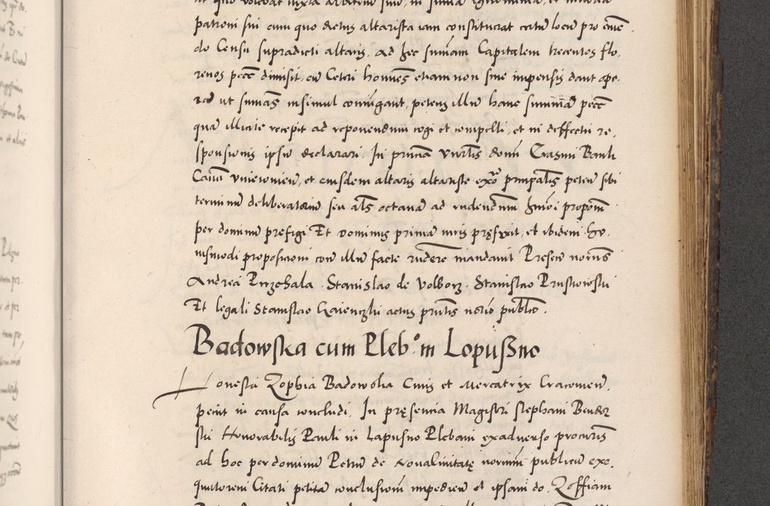 Zdjęcie nr 723 dla obiektu archiwalnego: Acta actorum causarum, sentenciarum diffinitivarum quam interloquutiorum, decretorum, obligationum, quietationum et constitutionum procuratorum coram reverndo domino Petri Porembski preposito Ossviencimensi, canonico et officiali Cracoviensi generali ad annum Dimini 1556, inditione quatuor decima, pontificatus sanctissimi in Christo patris domini Pauli divina providencia pape IIII anno ispius.