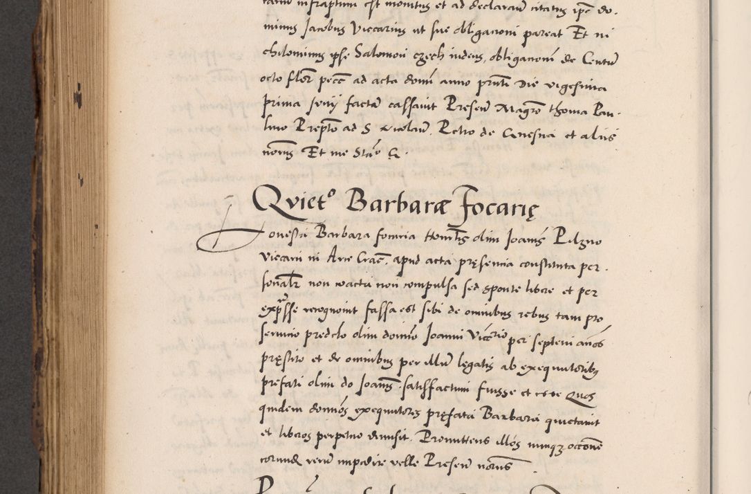 Zdjęcie nr 722 dla obiektu archiwalnego: Acta actorum causarum, sentenciarum diffinitivarum quam interloquutiorum, decretorum, obligationum, quietationum et constitutionum procuratorum coram reverndo domino Petri Porembski preposito Ossviencimensi, canonico et officiali Cracoviensi generali ad annum Dimini 1556, inditione quatuor decima, pontificatus sanctissimi in Christo patris domini Pauli divina providencia pape IIII anno ispius.