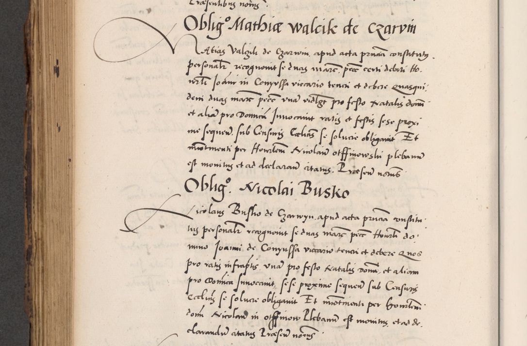 Zdjęcie nr 710 dla obiektu archiwalnego: Acta actorum causarum, sentenciarum diffinitivarum quam interloquutiorum, decretorum, obligationum, quietationum et constitutionum procuratorum coram reverndo domino Petri Porembski preposito Ossviencimensi, canonico et officiali Cracoviensi generali ad annum Dimini 1556, inditione quatuor decima, pontificatus sanctissimi in Christo patris domini Pauli divina providencia pape IIII anno ispius.