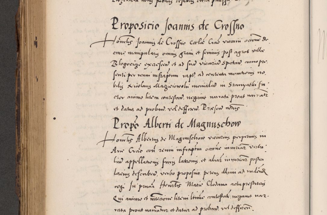Zdjęcie nr 706 dla obiektu archiwalnego: Acta actorum causarum, sentenciarum diffinitivarum quam interloquutiorum, decretorum, obligationum, quietationum et constitutionum procuratorum coram reverndo domino Petri Porembski preposito Ossviencimensi, canonico et officiali Cracoviensi generali ad annum Dimini 1556, inditione quatuor decima, pontificatus sanctissimi in Christo patris domini Pauli divina providencia pape IIII anno ispius.