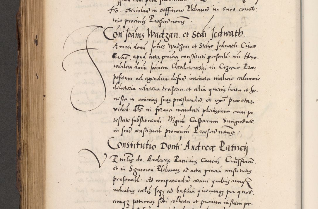 Zdjęcie nr 696 dla obiektu archiwalnego: Acta actorum causarum, sentenciarum diffinitivarum quam interloquutiorum, decretorum, obligationum, quietationum et constitutionum procuratorum coram reverndo domino Petri Porembski preposito Ossviencimensi, canonico et officiali Cracoviensi generali ad annum Dimini 1556, inditione quatuor decima, pontificatus sanctissimi in Christo patris domini Pauli divina providencia pape IIII anno ispius.