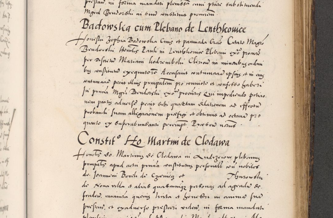 Zdjęcie nr 695 dla obiektu archiwalnego: Acta actorum causarum, sentenciarum diffinitivarum quam interloquutiorum, decretorum, obligationum, quietationum et constitutionum procuratorum coram reverndo domino Petri Porembski preposito Ossviencimensi, canonico et officiali Cracoviensi generali ad annum Dimini 1556, inditione quatuor decima, pontificatus sanctissimi in Christo patris domini Pauli divina providencia pape IIII anno ispius.
