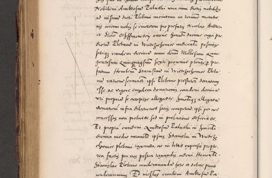 Zdjęcie nr 684 dla obiektu archiwalnego: Acta actorum causarum, sentenciarum diffinitivarum quam interloquutiorum, decretorum, obligationum, quietationum et constitutionum procuratorum coram reverndo domino Petri Porembski preposito Ossviencimensi, canonico et officiali Cracoviensi generali ad annum Dimini 1556, inditione quatuor decima, pontificatus sanctissimi in Christo patris domini Pauli divina providencia pape IIII anno ispius.