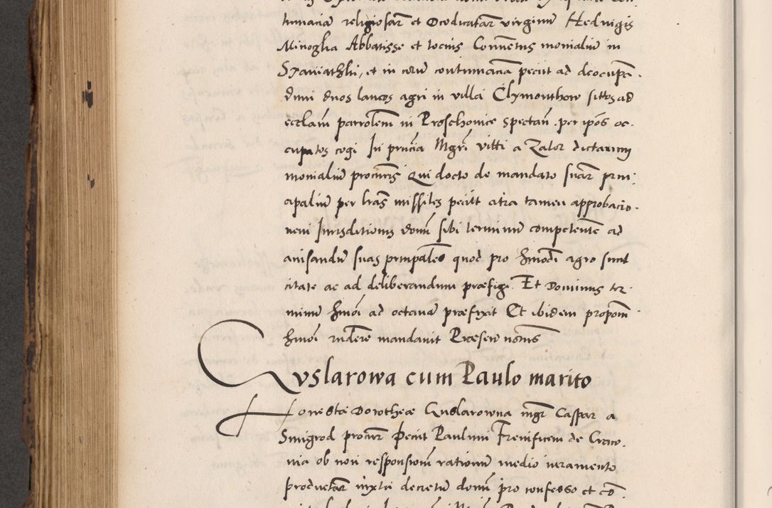 Zdjęcie nr 676 dla obiektu archiwalnego: Acta actorum causarum, sentenciarum diffinitivarum quam interloquutiorum, decretorum, obligationum, quietationum et constitutionum procuratorum coram reverndo domino Petri Porembski preposito Ossviencimensi, canonico et officiali Cracoviensi generali ad annum Dimini 1556, inditione quatuor decima, pontificatus sanctissimi in Christo patris domini Pauli divina providencia pape IIII anno ispius.