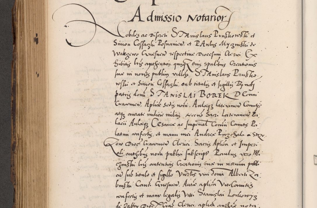 Zdjęcie nr 672 dla obiektu archiwalnego: Acta actorum causarum, sentenciarum diffinitivarum quam interloquutiorum, decretorum, obligationum, quietationum et constitutionum procuratorum coram reverndo domino Petri Porembski preposito Ossviencimensi, canonico et officiali Cracoviensi generali ad annum Dimini 1556, inditione quatuor decima, pontificatus sanctissimi in Christo patris domini Pauli divina providencia pape IIII anno ispius.