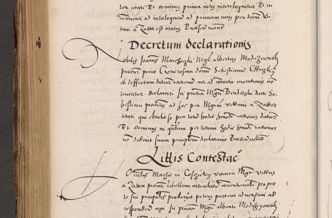 Zdjęcie nr 668 dla obiektu archiwalnego: Acta actorum causarum, sentenciarum diffinitivarum quam interloquutiorum, decretorum, obligationum, quietationum et constitutionum procuratorum coram reverndo domino Petri Porembski preposito Ossviencimensi, canonico et officiali Cracoviensi generali ad annum Dimini 1556, inditione quatuor decima, pontificatus sanctissimi in Christo patris domini Pauli divina providencia pape IIII anno ispius.