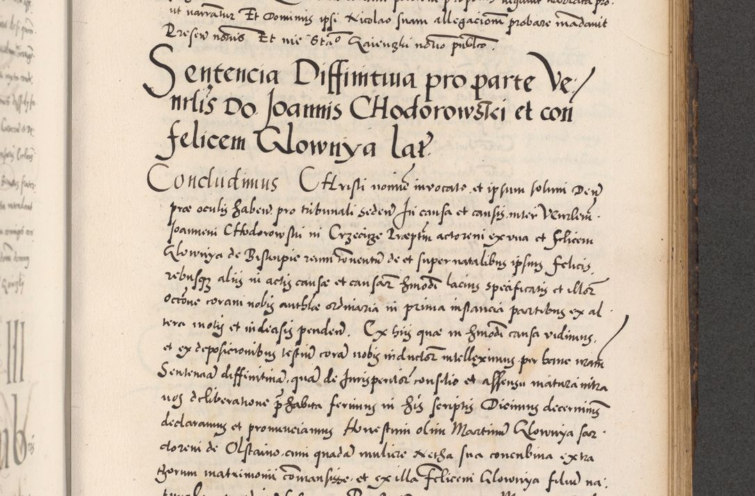 Zdjęcie nr 665 dla obiektu archiwalnego: Acta actorum causarum, sentenciarum diffinitivarum quam interloquutiorum, decretorum, obligationum, quietationum et constitutionum procuratorum coram reverndo domino Petri Porembski preposito Ossviencimensi, canonico et officiali Cracoviensi generali ad annum Dimini 1556, inditione quatuor decima, pontificatus sanctissimi in Christo patris domini Pauli divina providencia pape IIII anno ispius.