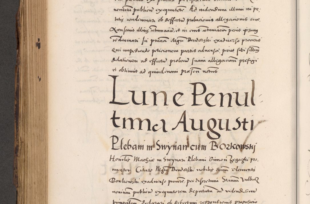 Zdjęcie nr 662 dla obiektu archiwalnego: Acta actorum causarum, sentenciarum diffinitivarum quam interloquutiorum, decretorum, obligationum, quietationum et constitutionum procuratorum coram reverndo domino Petri Porembski preposito Ossviencimensi, canonico et officiali Cracoviensi generali ad annum Dimini 1556, inditione quatuor decima, pontificatus sanctissimi in Christo patris domini Pauli divina providencia pape IIII anno ispius.